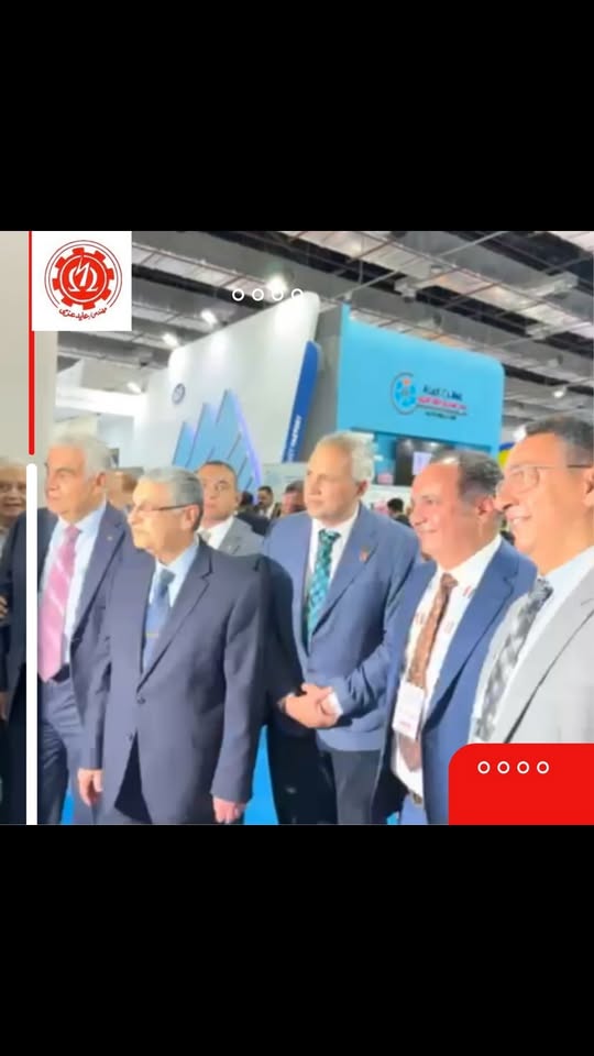 Minister of Electricity Dr. Mohamed Shaker visiting the Omega booth at HVAC-R Egypt Expo