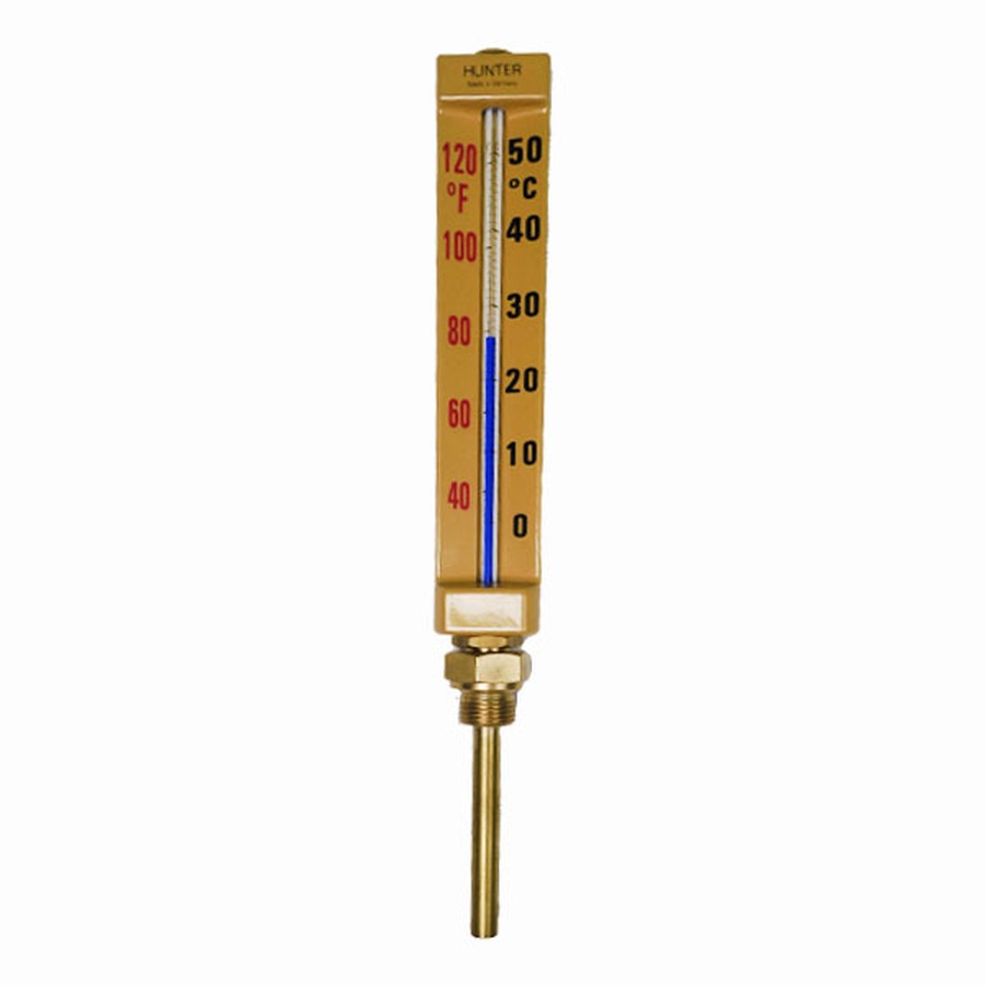 Hunter V-form industrial thermometers 8"